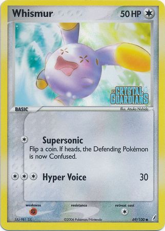 Whismur (69/100) (Stamped) [EX: Crystal Guardians] | Exor Games Summserside