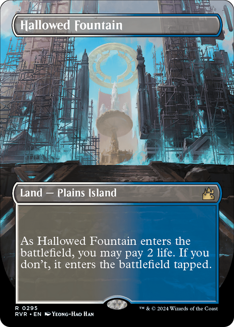 Hallowed Fountain (Borderless) [Ravnica Remastered] | Exor Games Summserside