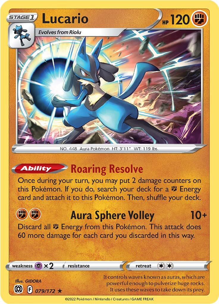 Lucario (079/172) [Sword & Shield: Brilliant Stars] | Exor Games Summserside