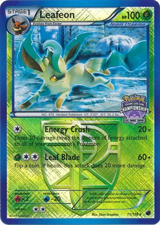 Leafeon (11/116) (States Championship Promo) [Black & White: Plasma Freeze] | Exor Games Summserside