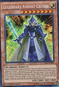 Legendary Knight Critias [DRL2-EN002] Secret Rare | Exor Games Summserside