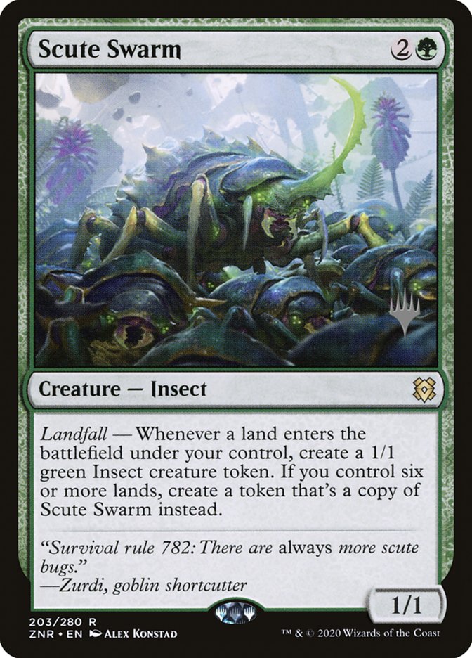 Scute Swarm (Promo Pack) [Zendikar Rising Promos] | Exor Games Summserside