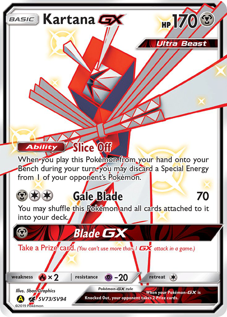 Kartana GX (SV73/SV94) [Sun & Moon: Hidden Fates - Shiny Vault] | Exor Games Summserside