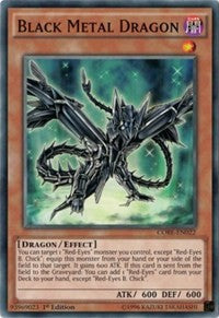 Black Metal Dragon [CORE-EN022] Common | Exor Games Summserside