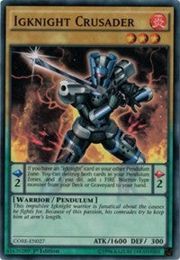 Igknight Crusader [CORE-EN027] Super Rare | Exor Games Summserside