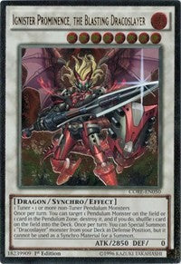 Ignister Prominence, the Blasting Dracoslayer (UTR) [CORE-EN050] Ultimate Rare | Exor Games Summserside