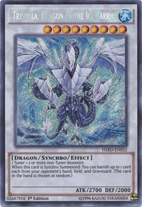 Trishula, Dragon of the Ice Barrier [HSRD-EN052] Secret Rare | Exor Games Summserside