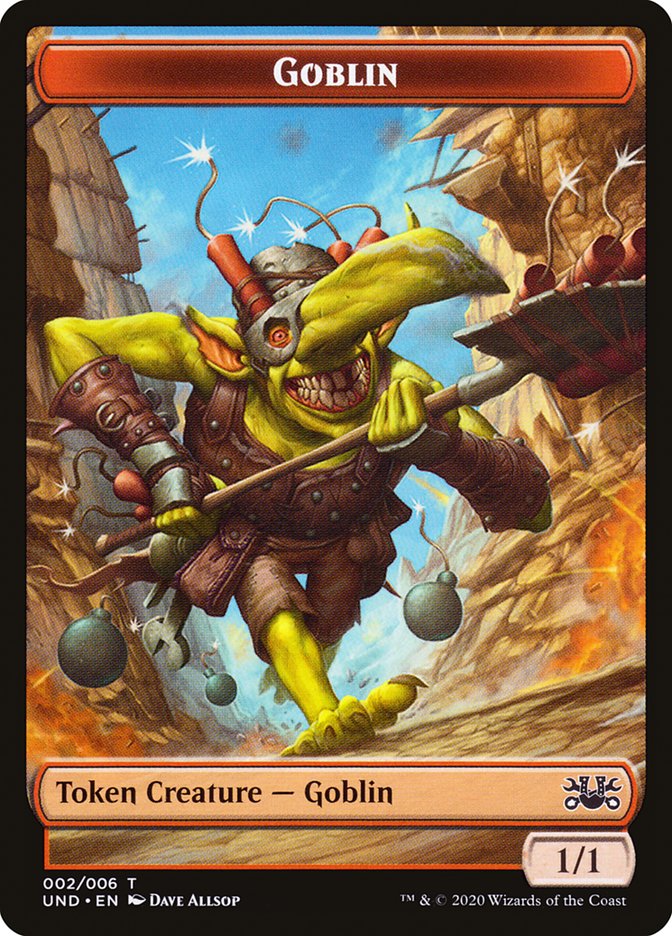 Goblin // Giant Teddy Bear Double-sided Token [Unsanctioned Tokens] | Exor Games Summserside