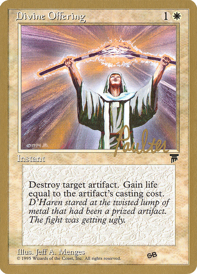 Divine Offering (Preston Poulter) (SB) [Pro Tour Collector Set] | Exor Games Summserside