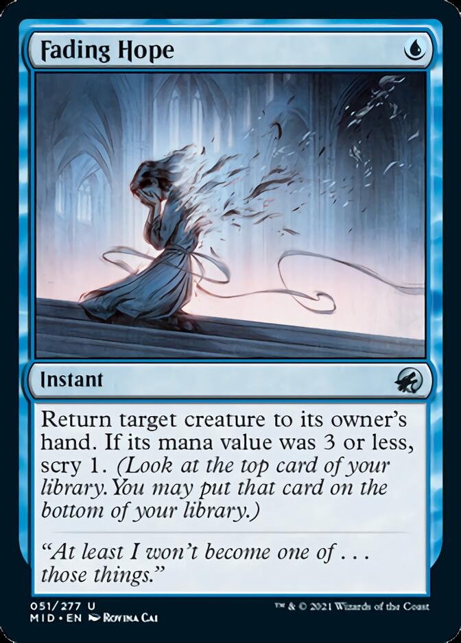 Fading Hope [Innistrad: Midnight Hunt] | Exor Games Summserside