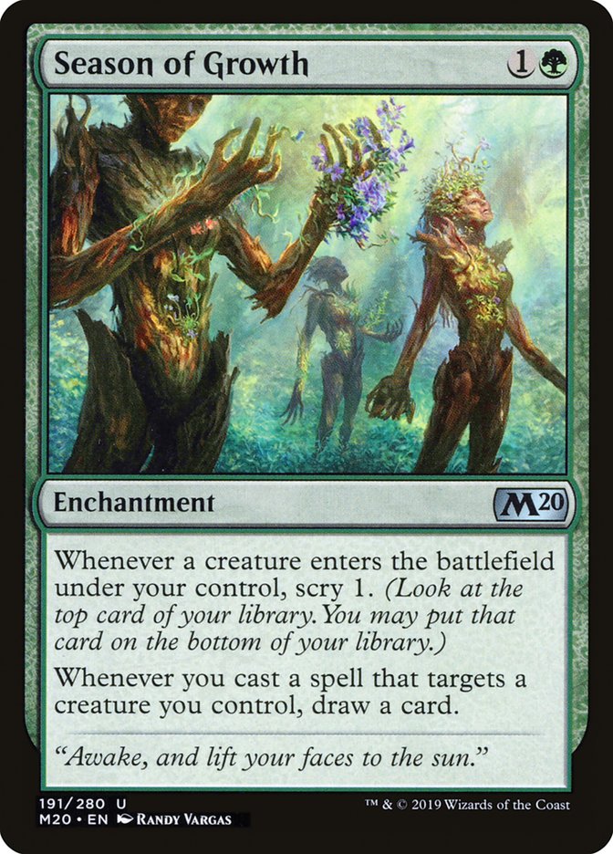 Season of Growth [Core Set 2020] | Exor Games Summserside