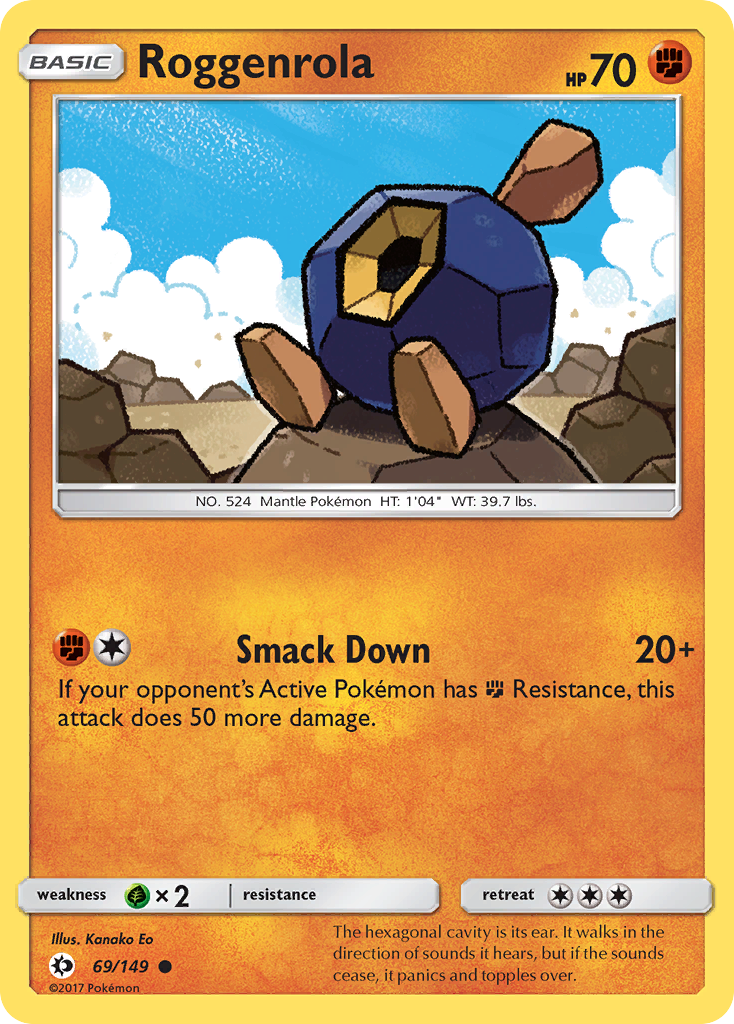 Roggenrola (69/149) [Sun & Moon: Base Set] | Exor Games Summserside