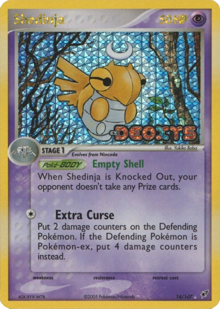 Shedinja (14/107) (Stamped) [EX: Deoxys] | Exor Games Summserside