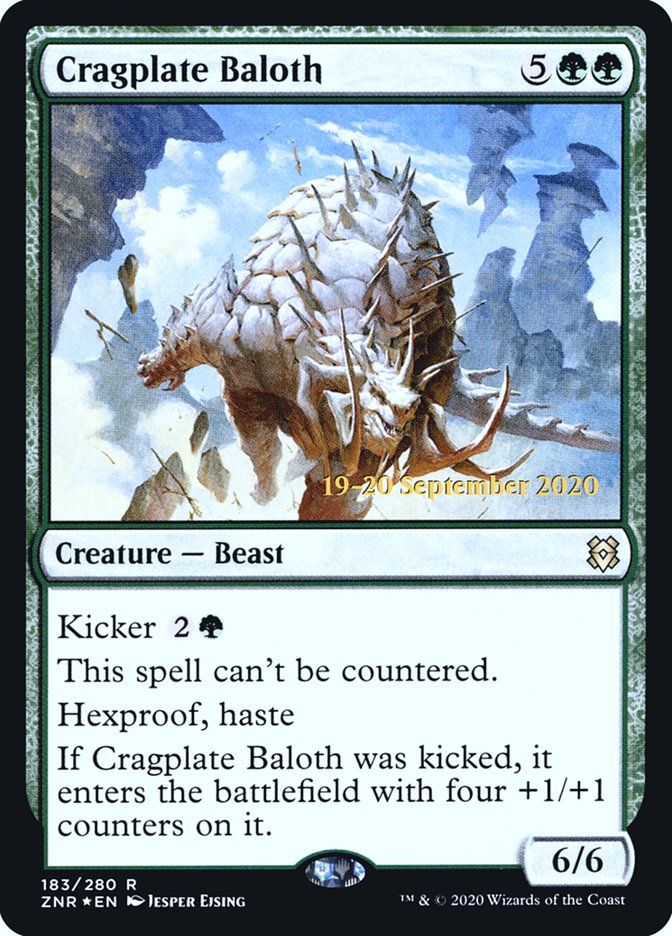 Cragplate Baloth  [Zendikar Rising Prerelease Promos] | Exor Games Summserside