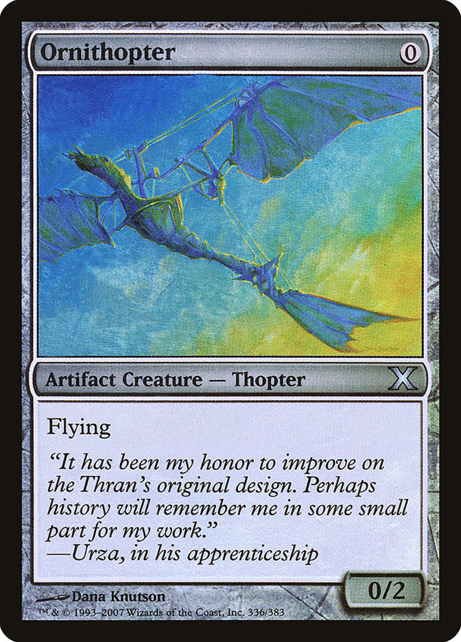 Ornithopter (Premium Foil) [Tenth Edition] | Exor Games Summserside