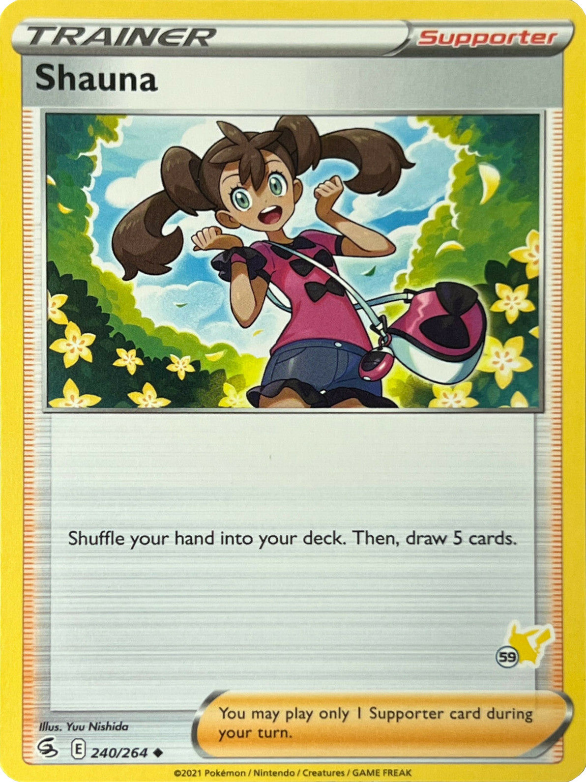 Shauna (240/264) (Pikachu Stamp #59) [Battle Academy 2022] | Exor Games Summserside