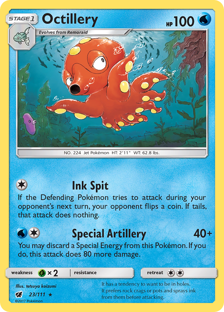 Octillery (23/111) [Sun & Moon: Crimson Invasion] | Exor Games Summserside