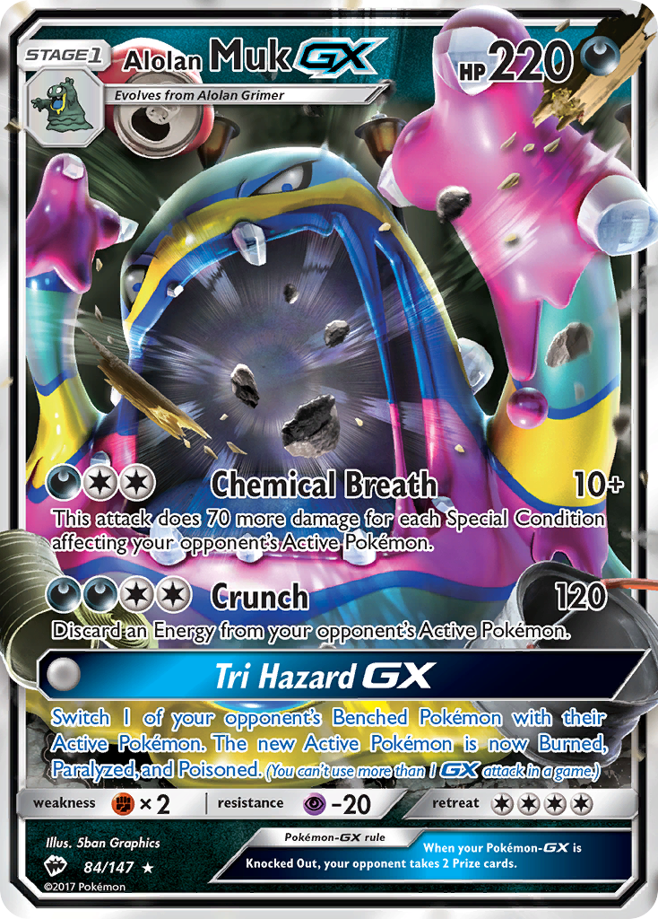 Alolan Muk GX (84/147) [Sun & Moon: Burning Shadows] | Exor Games Summserside