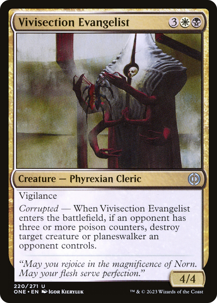 Vivisection Evangelist [Phyrexia: All Will Be One] | Exor Games Summserside