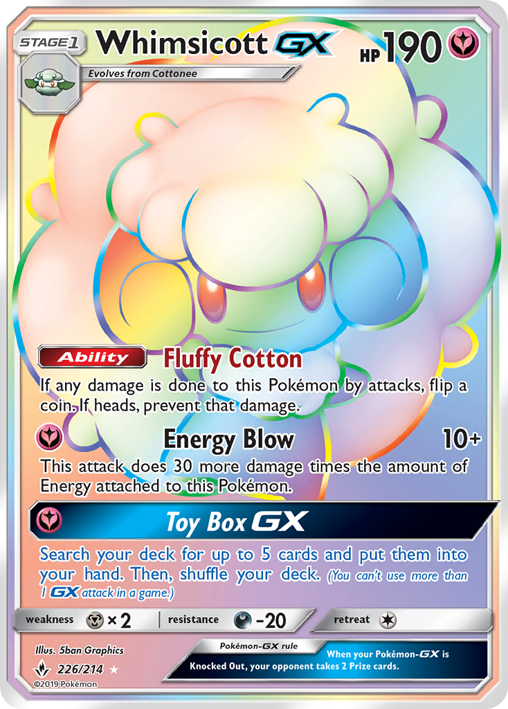 Whimsicott GX (226/214) [Sun & Moon: Unbroken Bonds] | Exor Games Summserside