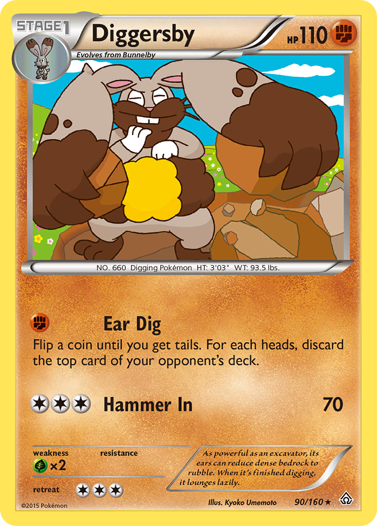 Diggersby (90/160) [XY: Primal Clash] | Exor Games Summserside