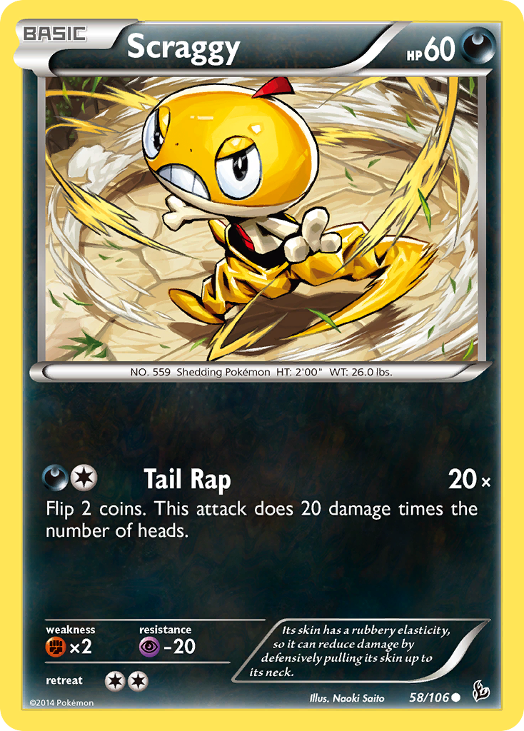 Scraggy (58/106) [XY: Flashfire] | Exor Games Summserside