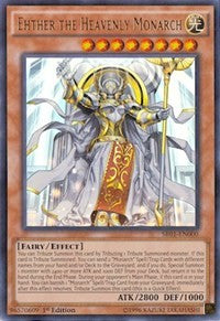 Ehther the Heavenly Monarch [SR01-EN000] Ultra Rare | Exor Games Summserside