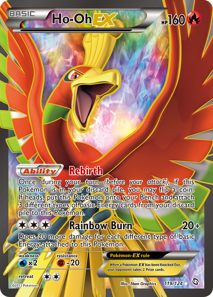 Ho-Oh EX (119/124) [Black & White: Dragons Exalted] | Exor Games Summserside