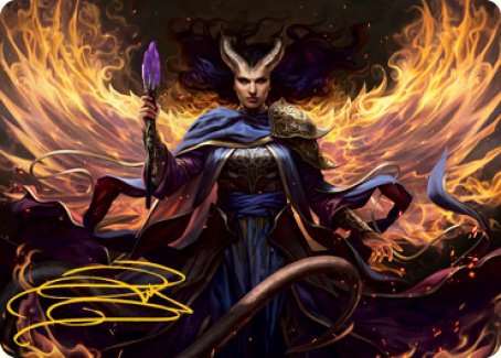 Farideh, Devil's Chosen Art Card (Gold-Stamped Signature) [Dungeons & Dragons: Adventures in the Forgotten Realms Art Series] | Exor Games Summserside