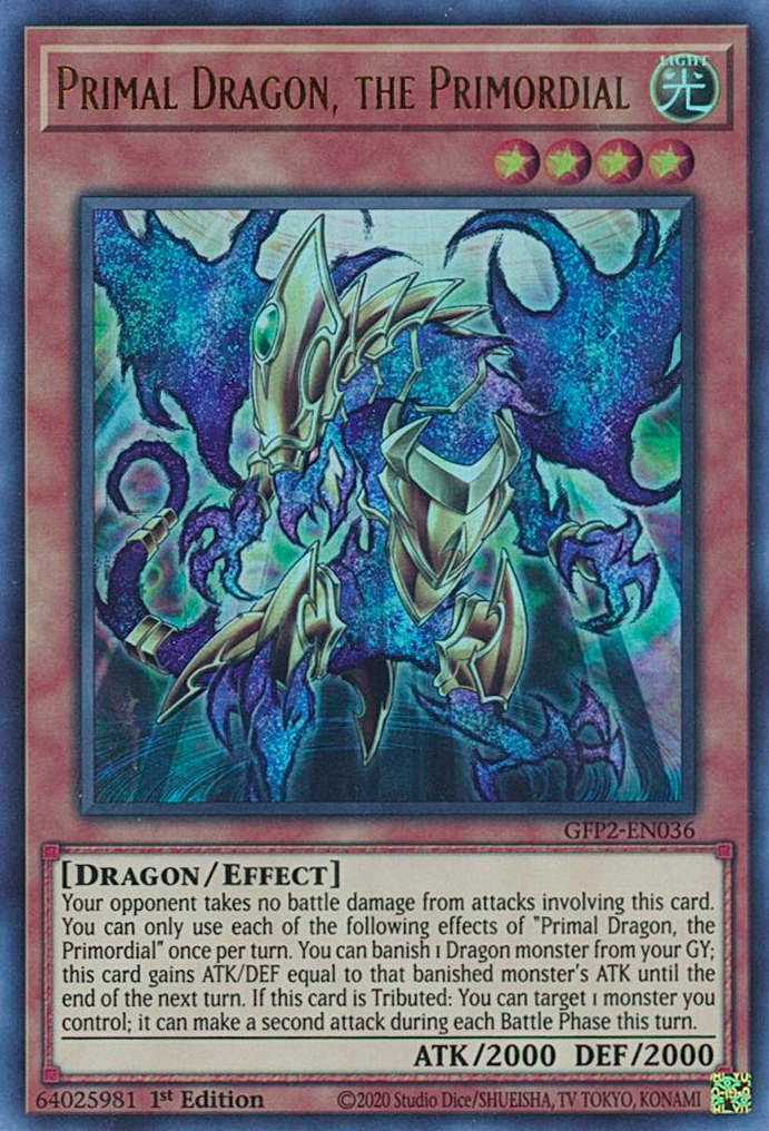 Primal Dragon, the Primordial [GFP2-EN036] Ultra Rare | Exor Games Summserside