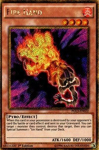 Fire Hand [PGL3-EN022] Gold Secret Rare | Exor Games Summserside