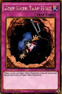 Deep Dark Trap Hole [PGL3-EN037] Gold Secret Rare | Exor Games Summserside