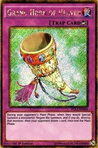 Grand Horn of Heaven [PGL3-EN040] Gold Secret Rare | Exor Games Summserside