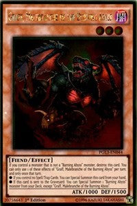 Graff, Malebranche of the Burning Abyss [PGL3-EN044] Gold Rare | Exor Games Summserside