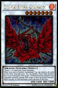 Black Rose Dragon [PGL3-EN059] Gold Rare | Exor Games Summserside