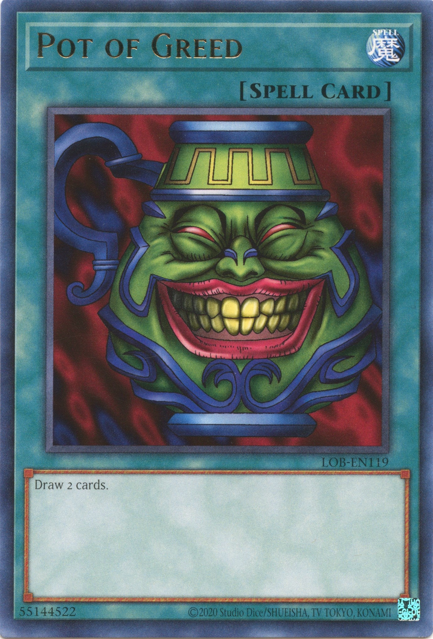 Pot of Greed (25th Anniversary) [LOB-EN119] Rare | Exor Games Summserside