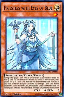 Priestess with Eyes of Blue [SHVI-EN098] Super Rare | Exor Games Summserside