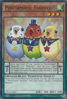 Performapal Parrotrio [YS16-EN005] Super Rare | Exor Games Summserside