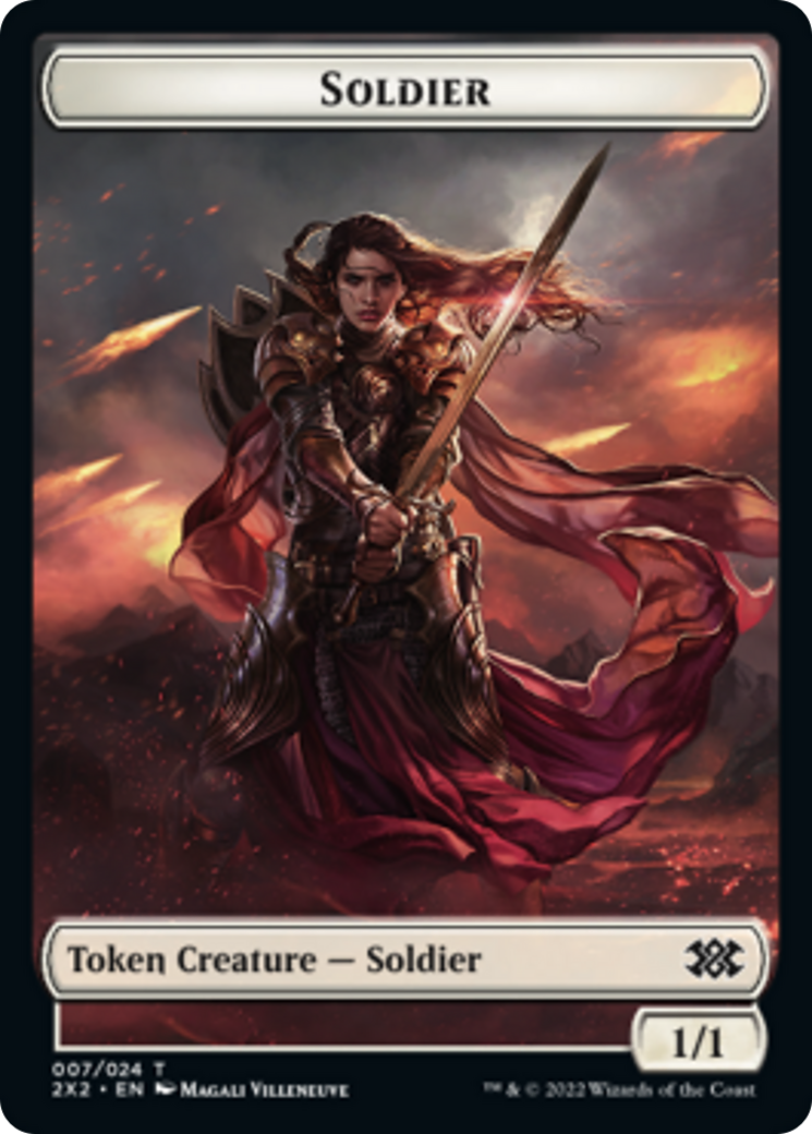 Egg // Soldier Double-sided Token [Double Masters 2022 Tokens] | Exor Games Summserside