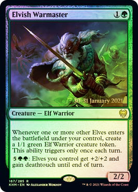 Elvish Warmaster  [Kaldheim Prerelease Promos] | Exor Games Summserside