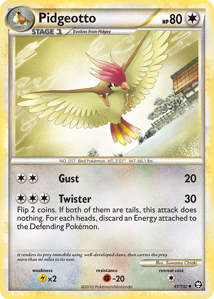 Pidgeotto (47/102) [HeartGold & SoulSilver: Triumphant] | Exor Games Summserside