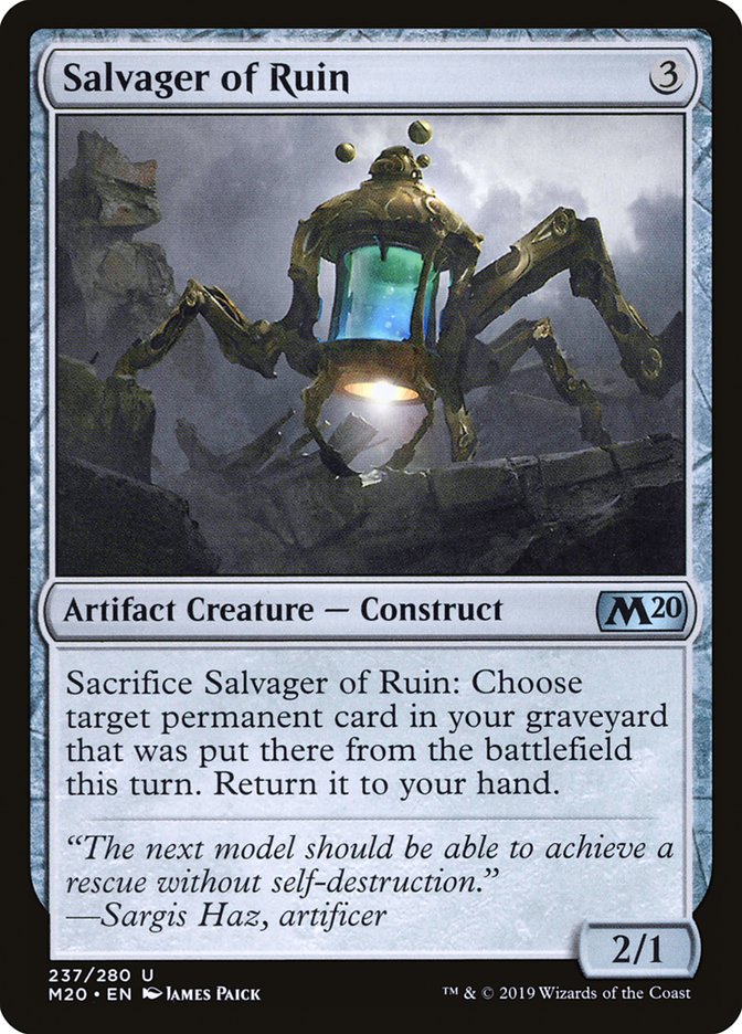 Salvager of Ruin [Core Set 2020] | Exor Games Summserside