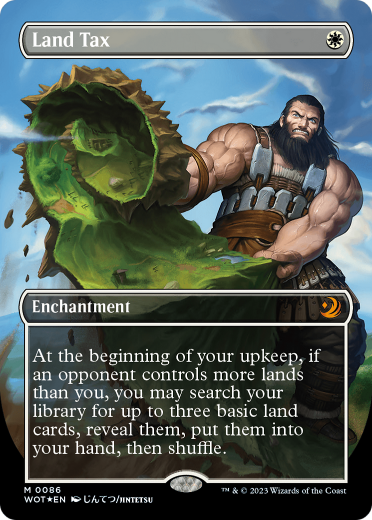 Land Tax (Anime Borderless) (Confetti Foil) [Wilds of Eldraine: Enchanting Tales] | Exor Games Summserside