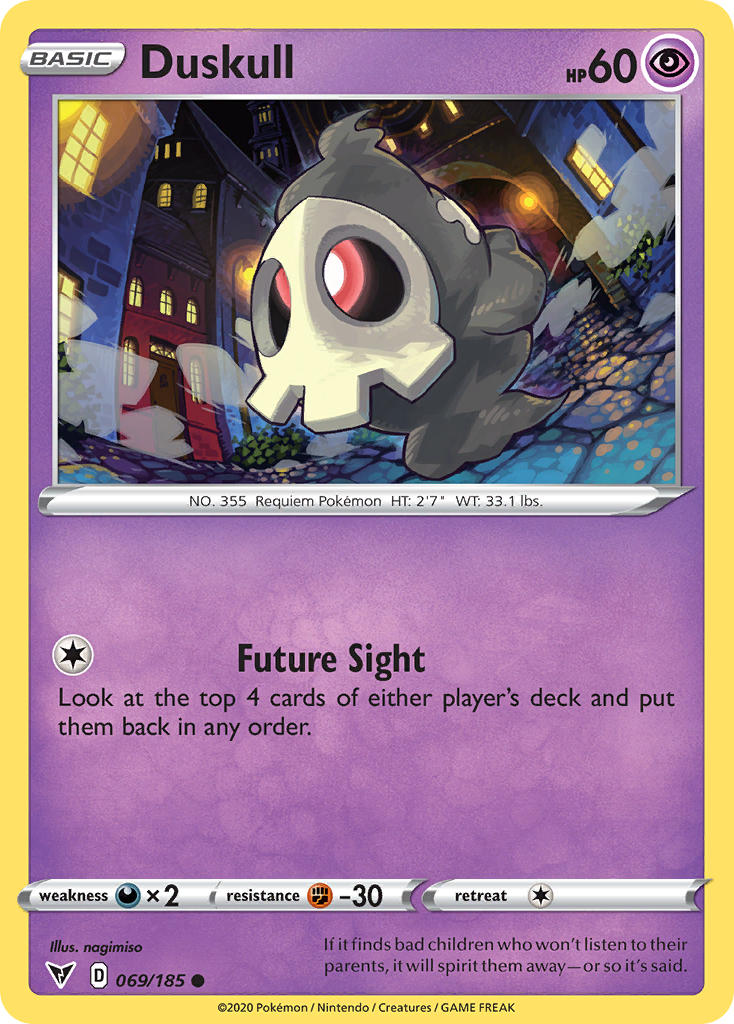 Duskull (069/185) [Sword & Shield: Vivid Voltage] | Exor Games Summserside