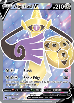 Aegislash V (177/185) [Sword & Shield: Vivid Voltage] | Exor Games Summserside