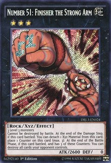 Number 51: Finisher the Strong Arm [DRL3-EN024] Secret Rare | Exor Games Summserside