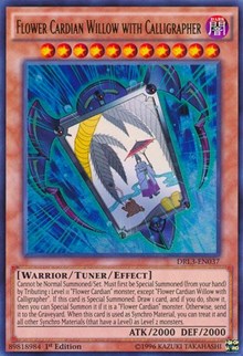 Flower Cardian Willow with Calligrapher [DRL3-EN037] Ultra Rare | Exor Games Summserside