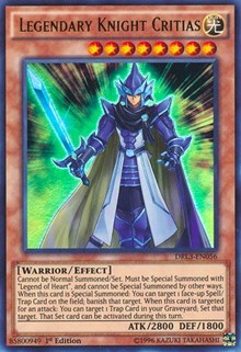 Legendary Knight Critias [DRL3-EN056] Ultra Rare | Exor Games Summserside