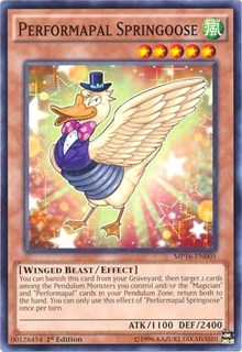 Performapal Springoose [MP16-EN005] Common | Exor Games Summserside