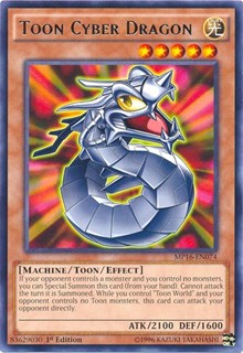 Toon Cyber Dragon [MP16-EN074] Rare | Exor Games Summserside